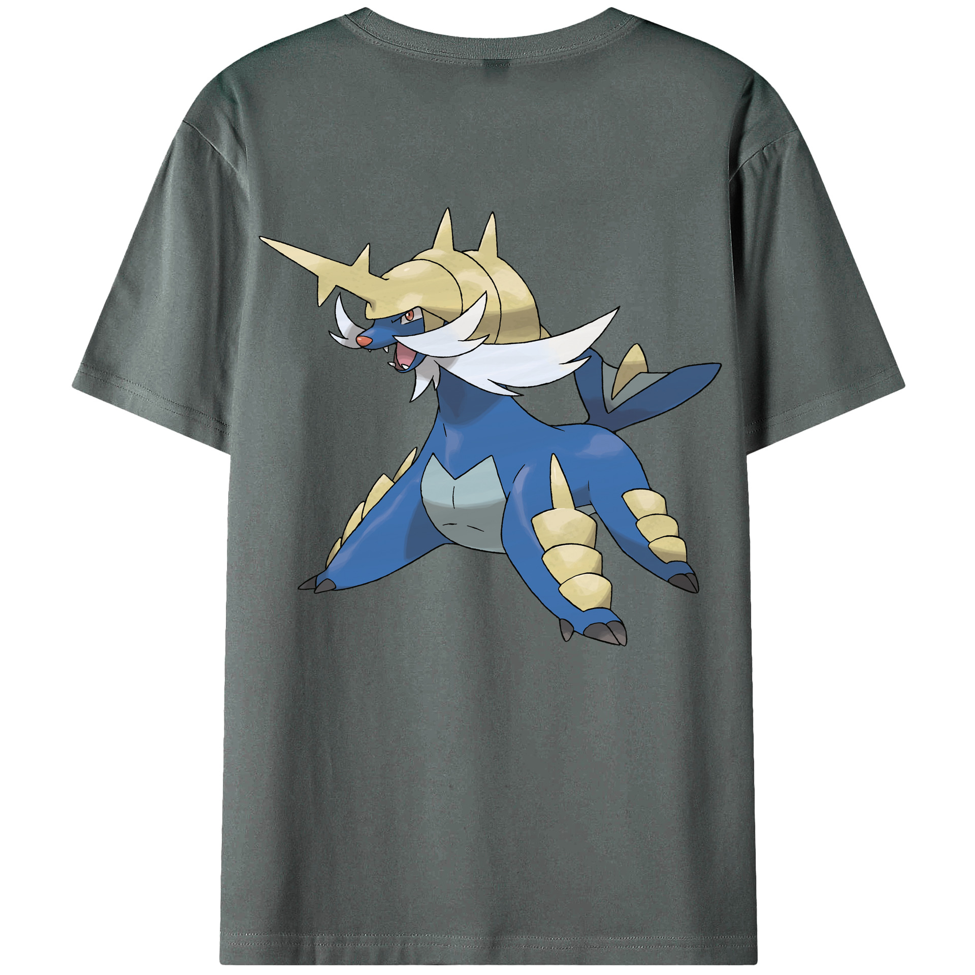 （画像用） ポケットモンスター Pokémon 綿100％ メンズ半袖Tシャツ（バックプリント） 通気性